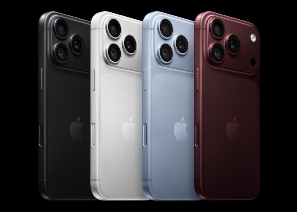 Apple iPhone 18 Pro in black, silver, glacier and burgundy