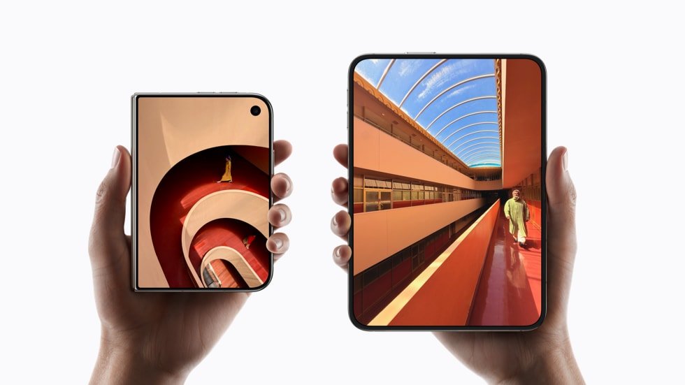 Apple iPhone Duo inner and outer display sizes