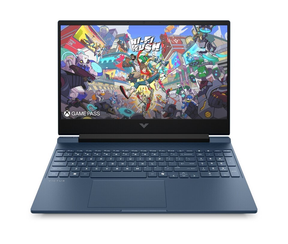 HP Victus 15 gaming laptop, front view