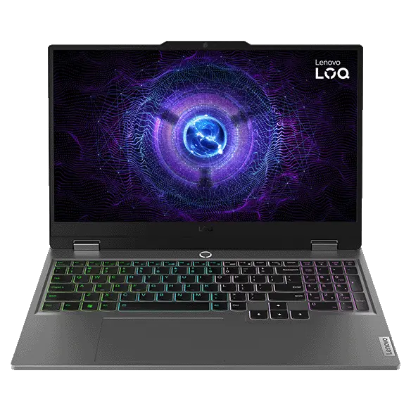 Lenovo LOQ gaming laptop, front view