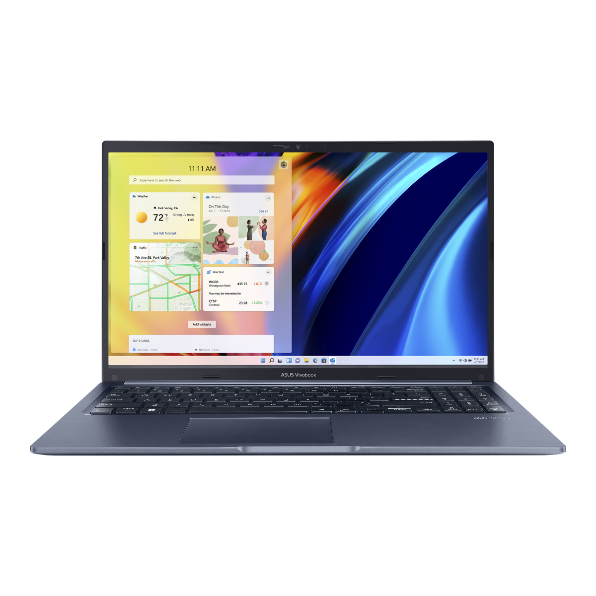ASUS Vivobook 15 laptop, front view